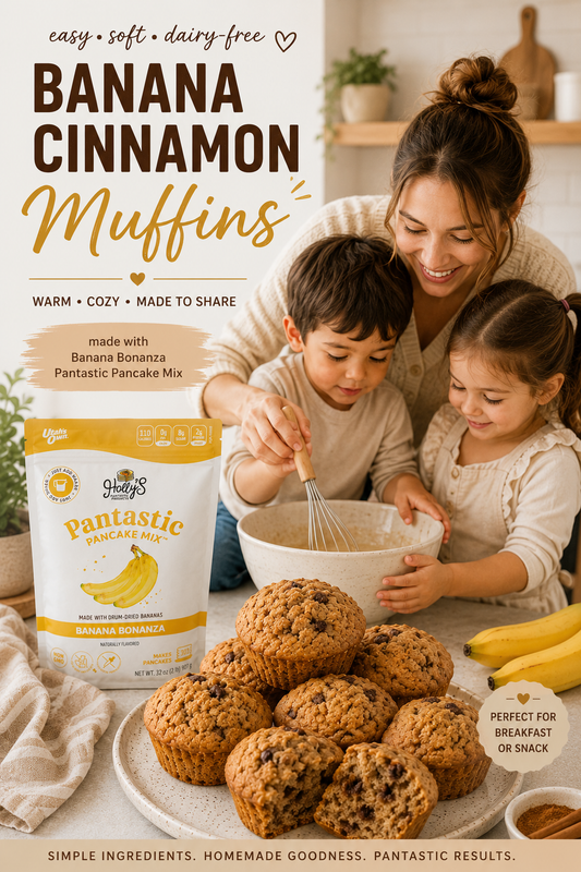 Dairy-Free Banana Cinnamon Muffins